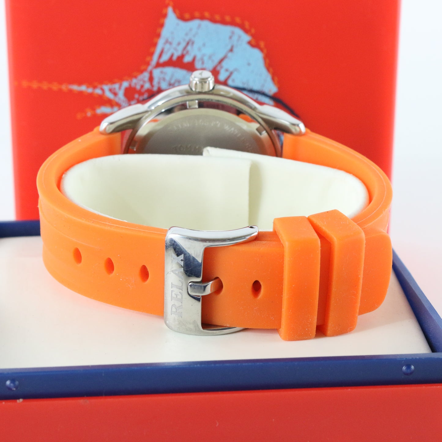 Tommy Bahama Relax Life Guard Watch Orange Band 5 atm Rlx1149 S301