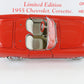 1955 Chevy Corvette Roadster Venetian Red Limited Danbury Mint 1:24 Diecast 396