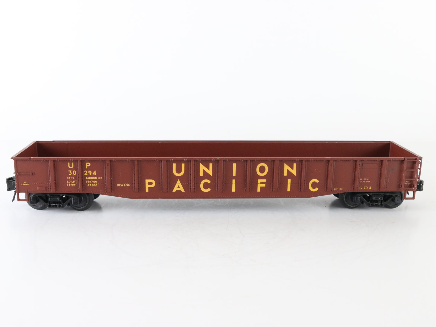 Atlas O Union Pacific UP 30294 Brown Gondola Train Car