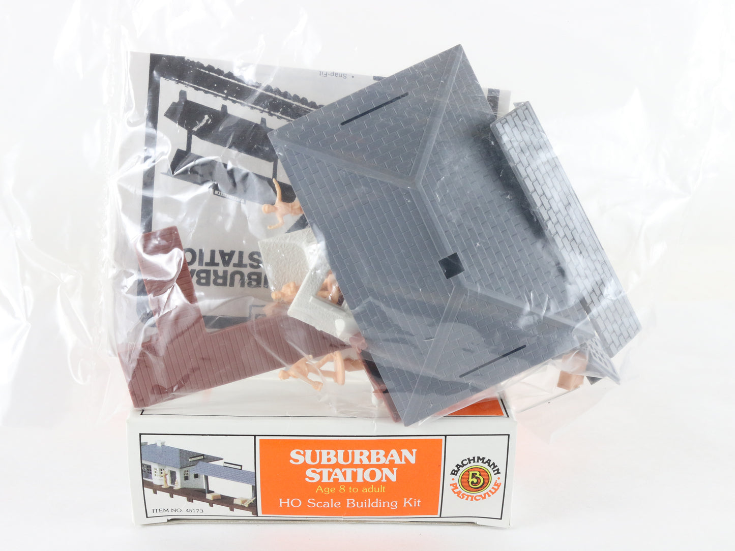 Bachmann Plasticville HO 45173 Suburban Station Train Building Kit Unopened