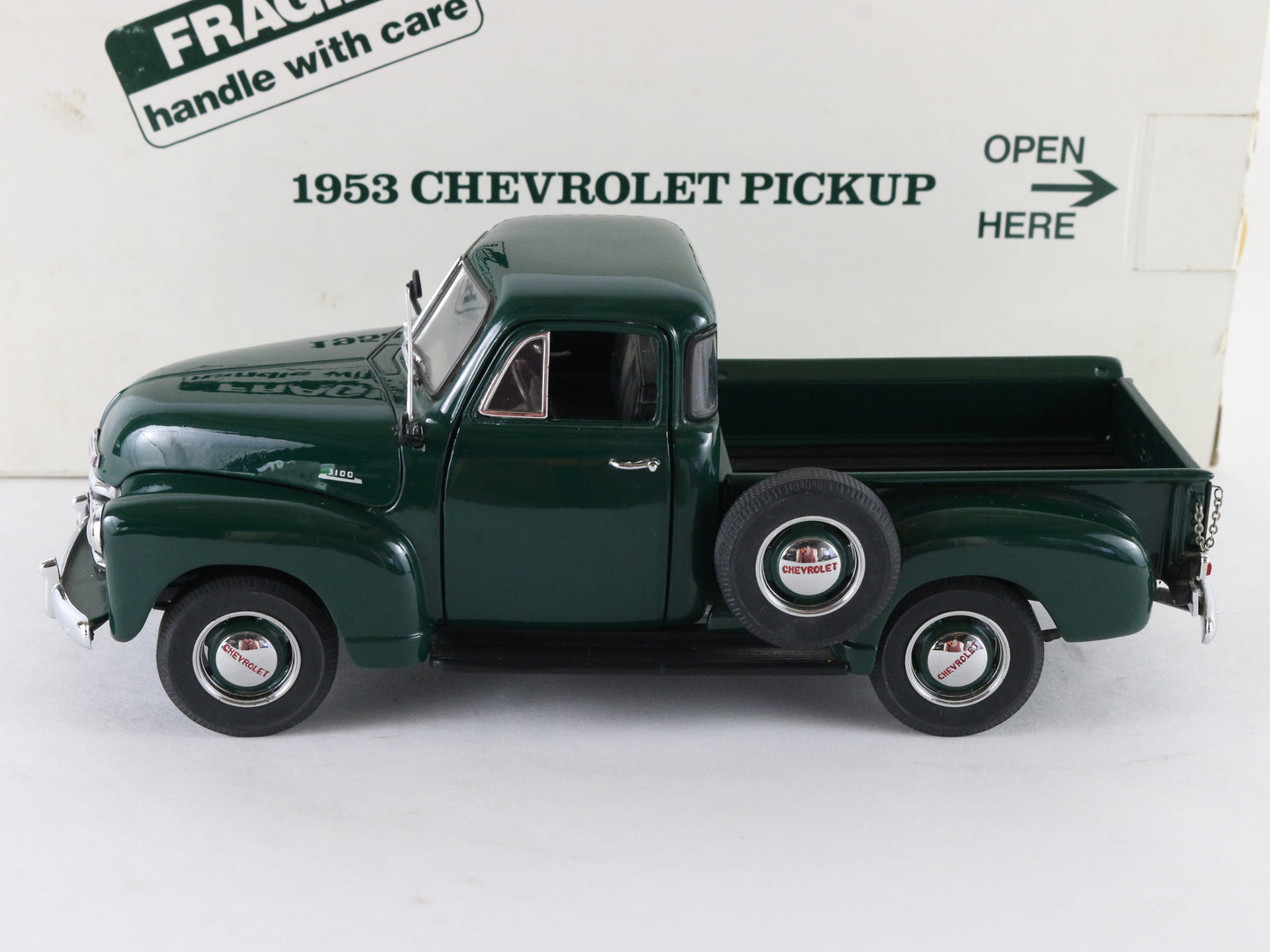 1953 Chevrolet 3100 Half-Ton Pickup Juniper Green Danbury Mint 1:24 Diecast