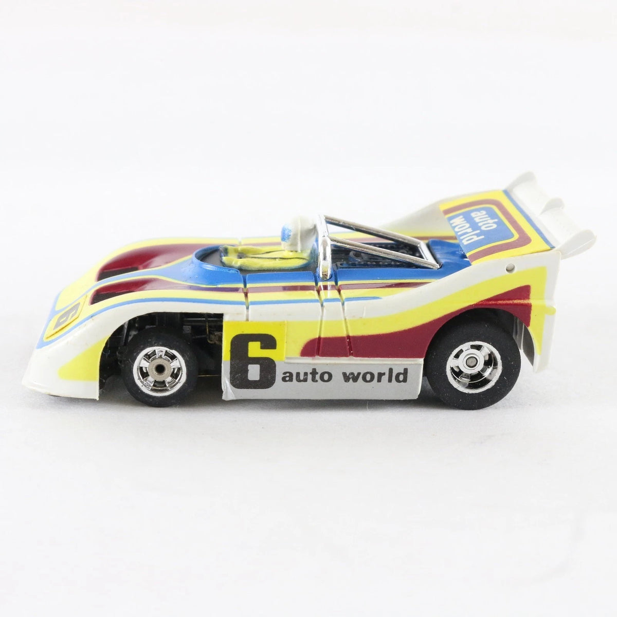 Aurora AFX Porsche 510K Auto World #6 Speedsteer Slotless HO Slot Car