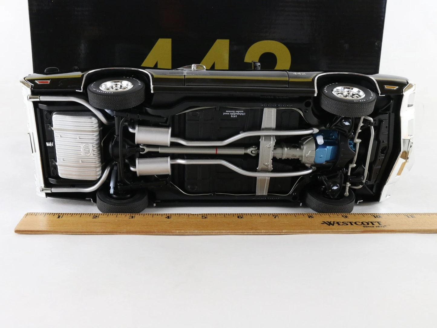 1970 Oldsmobile 442 ACME 1:18 Diecast Black & Gold Model Car 15342 LE of 350