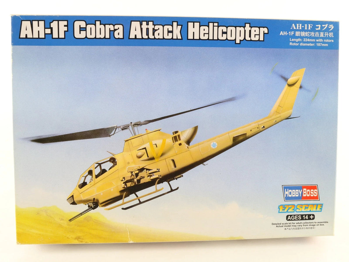 AH-1F Cobra Attack Helicopter Bell Hobbyboss 1:72 87224 Military Kit