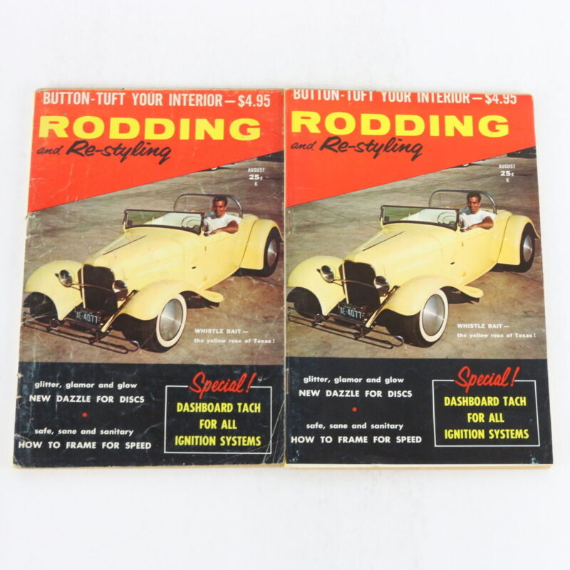 Lot Of 5 Rodding & Re-styling Aug Sep Oct 1959 Vintage Car Magazines