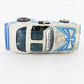 Aurora AFX Pontiac Firebird #2 White Blue Screecher Slotless HO Slot Car