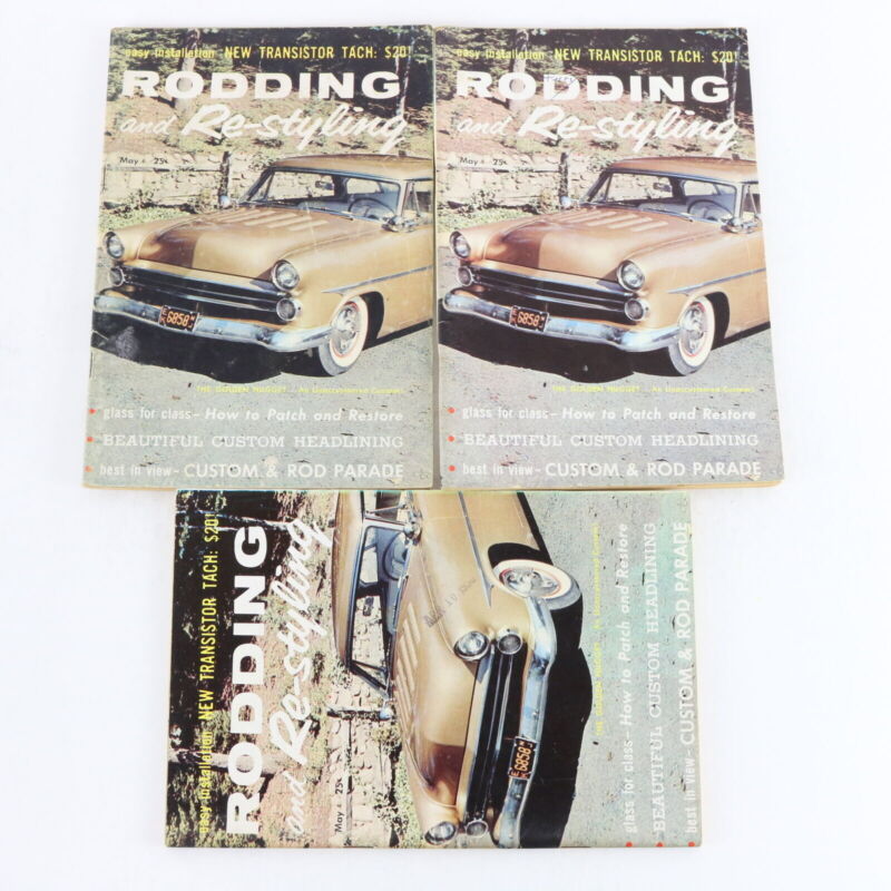 Lot Of 6 Rodding & Re-styling Mar Apr May 1958 Vintage Car Magazines