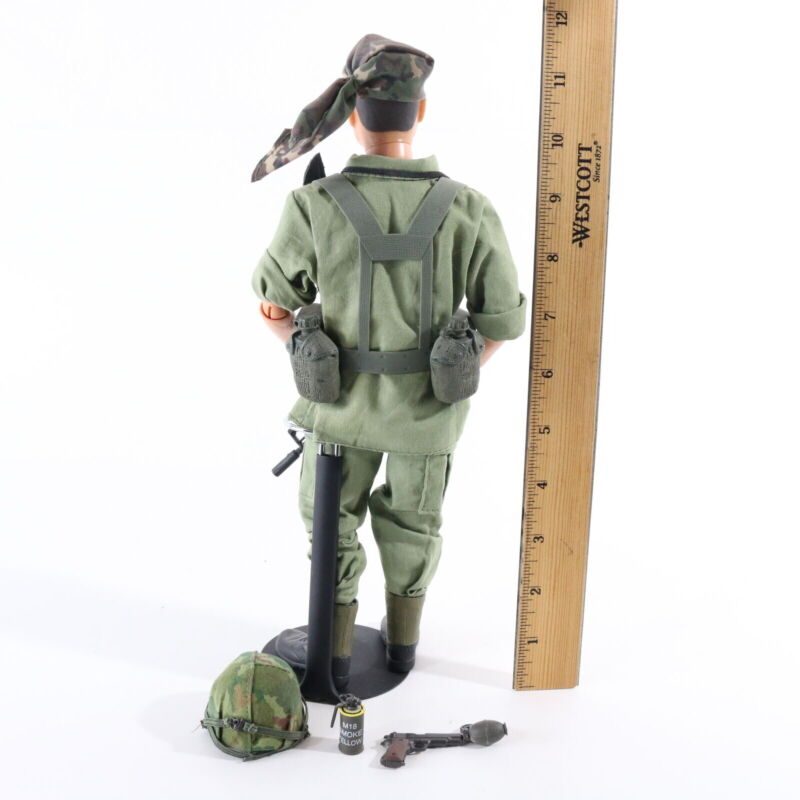 Custom Gi Joe Figure W/ 21st Century USA Vietnam Korea Uniform & Accessories 12"