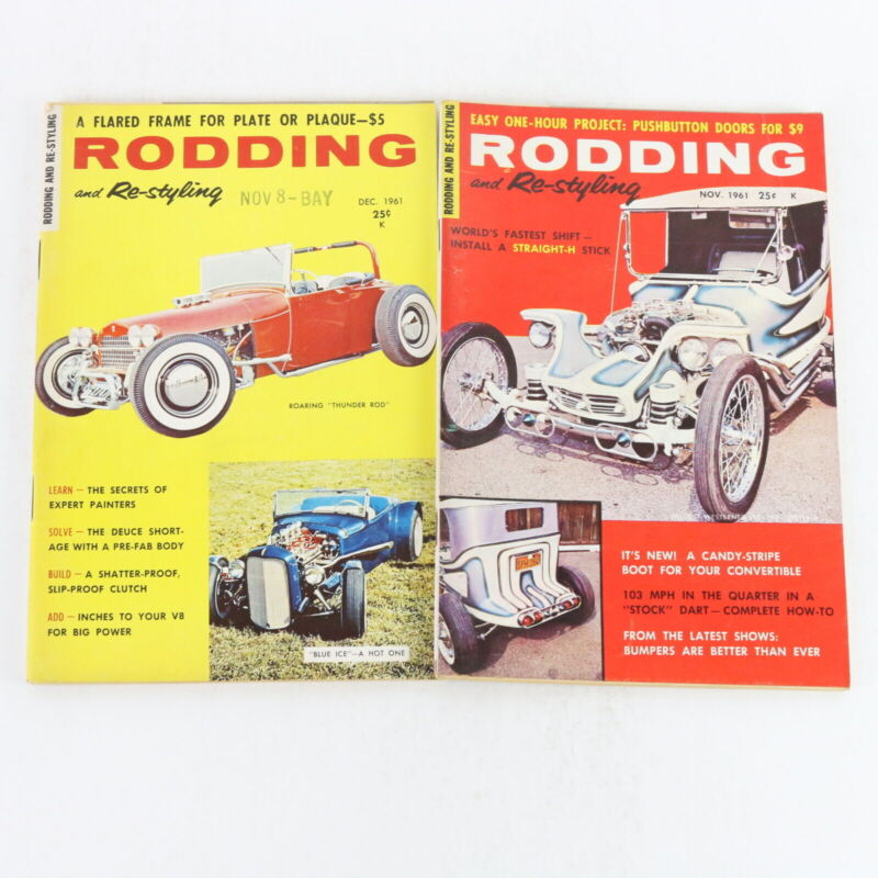 Lot Of 6 Rodding Re-styling Apr May June Sep Nov Dec 1961 Vintage Car Magazines