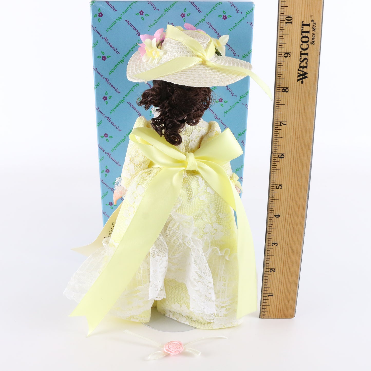 Daisy Madame Alexander Hsn Yellow Dress Brown Hair & Eyes Girl Doll 9" 1110
