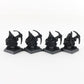 Lot Of 4 Dwarf Miners Citadel Warhammer 8044/2 Black Painted Metal Figures