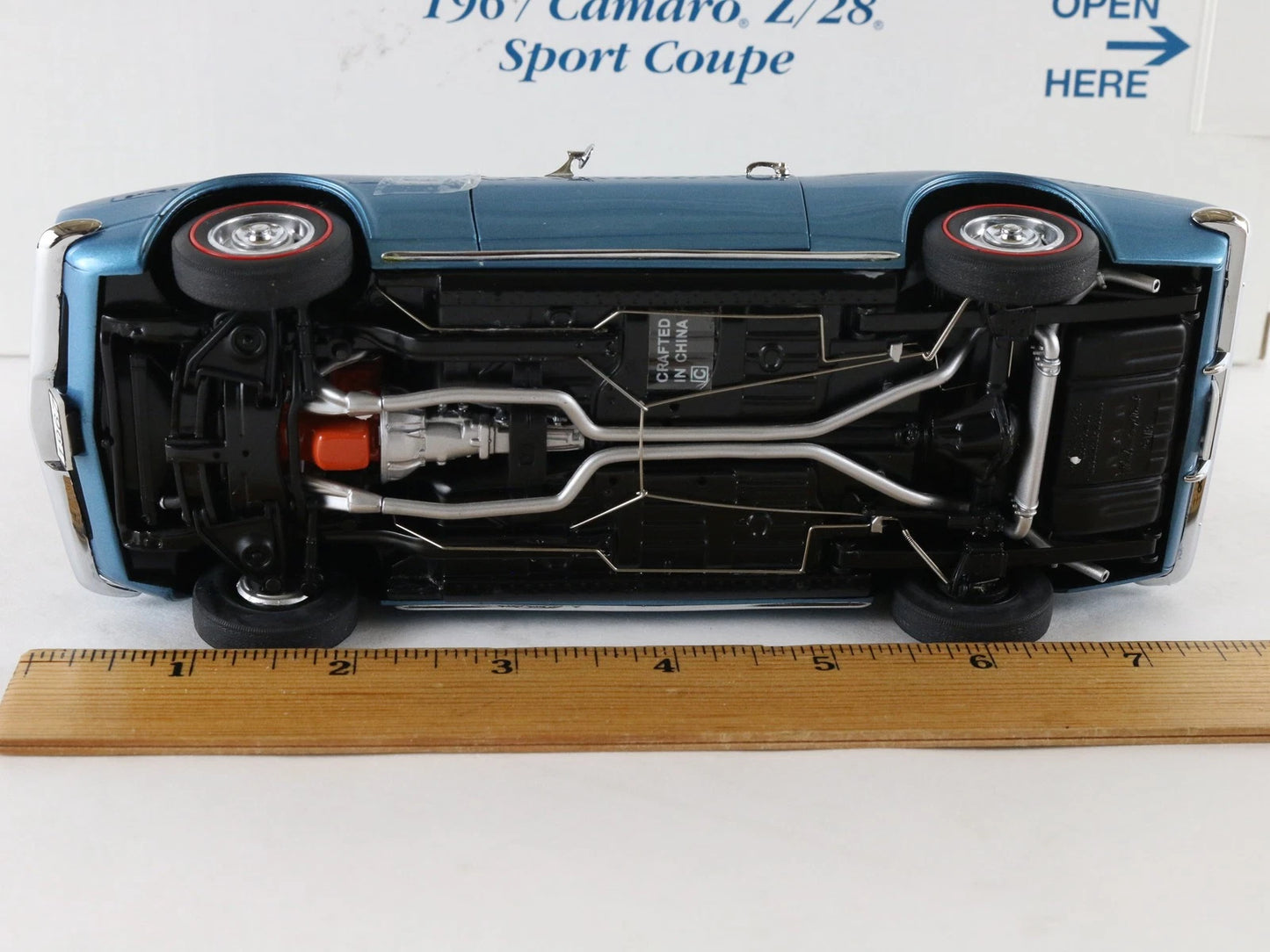 1967 Chevy Camaro Z/28 Sport Coupe Blue Black Danbury Mint 1:24 Diecast Model