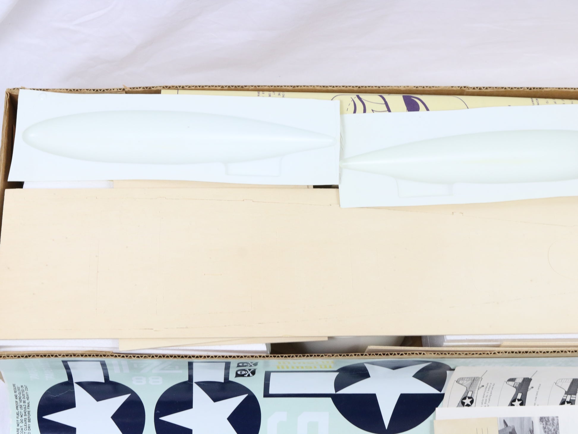 Jemco Grumman F-6-f Hellcat 56" Wingspan Wood RC Plane Kit