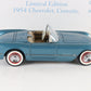 1954 Chevy Corvette Convertible Limited Edition Blue Tan Danbury 1:24 #648