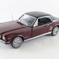 1966 Ford Mustang Hardtop Maroon & Black Danbury Mint 1:24 Model 