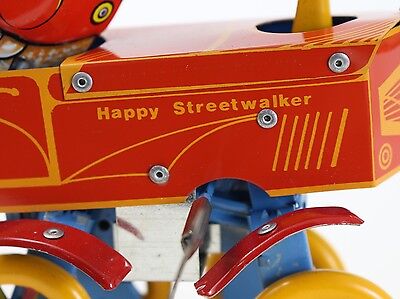 Vintage TUCHER & WALTHER Happy Streetwalker Tin Windup Toy LE of 1000