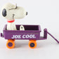 Snoopy Joe Cool Peanuts Mini Wagon Aviva United Feature Syndicate 2.5"