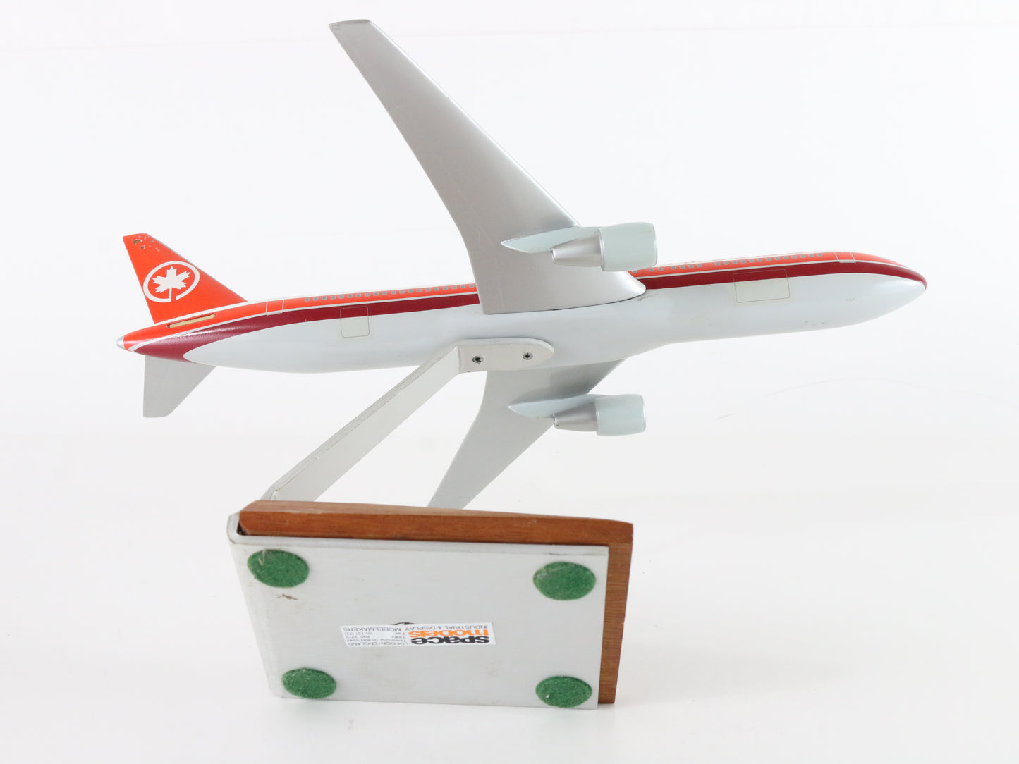 Air Canada Orange & White Commercial Jet 767 Space Models 10.75"