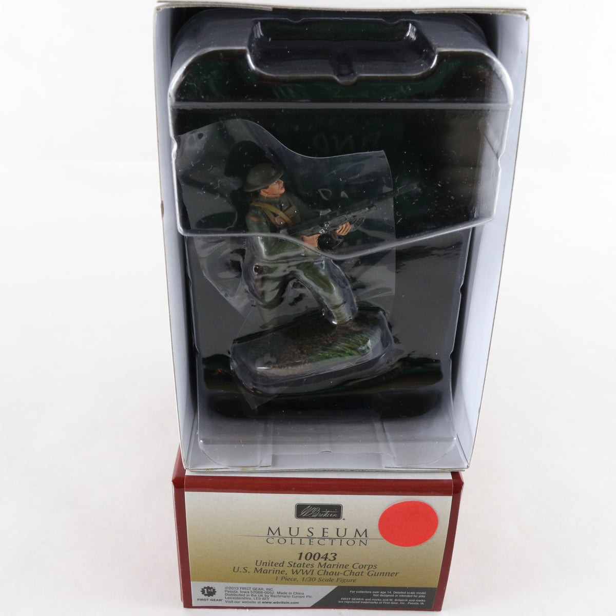 USMC Marine WW1 Chau-Chat Gunner Soldier Britains 1:30 10043 Metal Figure