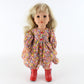Max Zapf Creations Sleepy Eyed Large 17" Vinyl Doll W/ Flower Dress