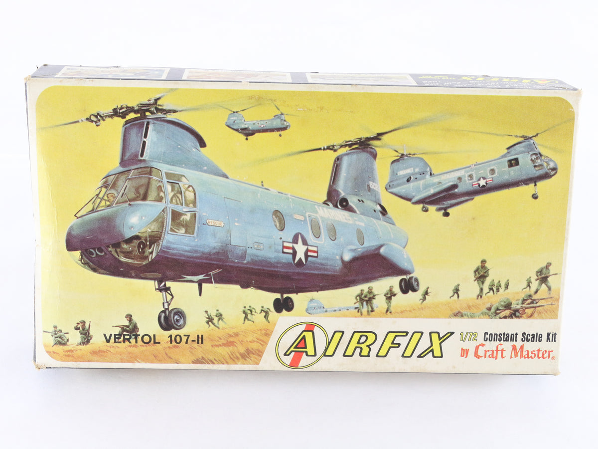 107-II Ch-46 Sea Knight Helicopter Boeing Vertol Airfix 1:72 1302-70 Kit