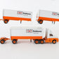 1993 TNT Reddaway Semi Truck & Trailers Triples Winross 1:64 Metal Model Vehicle