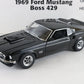 1969 Ford Mustang Boss 429 Black Danbury Mint 1:24 Diecast Model Car