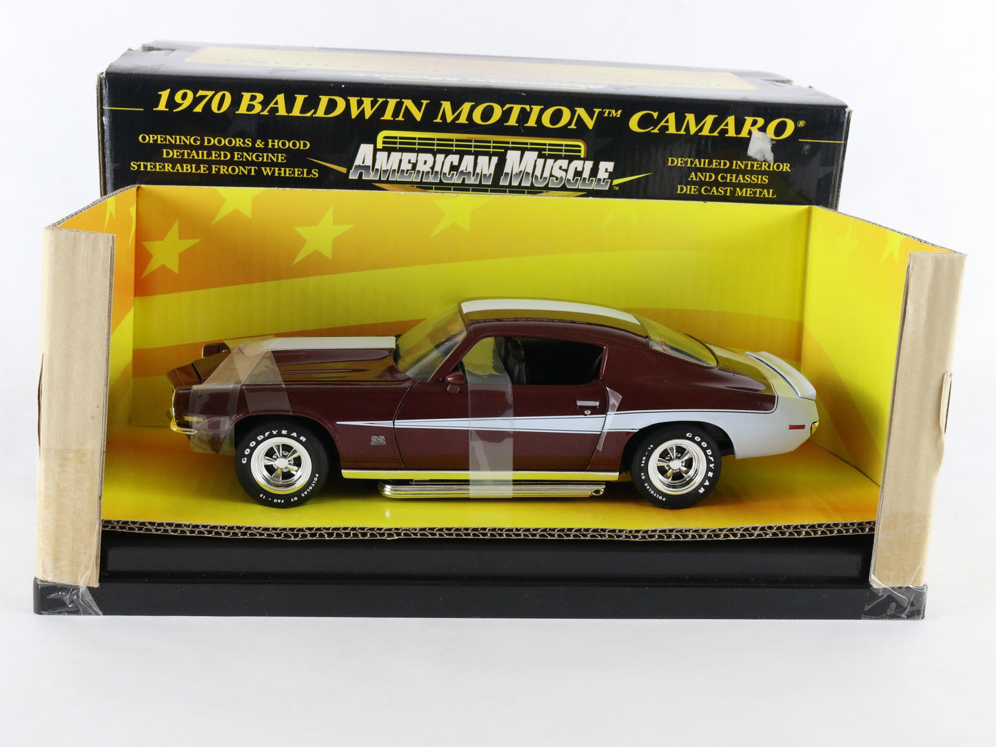 1971 Chevy Camaro Baldwin Motion Red White American Muscle ERTL 1:18 Model 32516