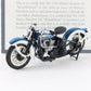 1936 Harley Davidson El Knucklehead Blue White Franklin Mint 1:24 Motorcycle