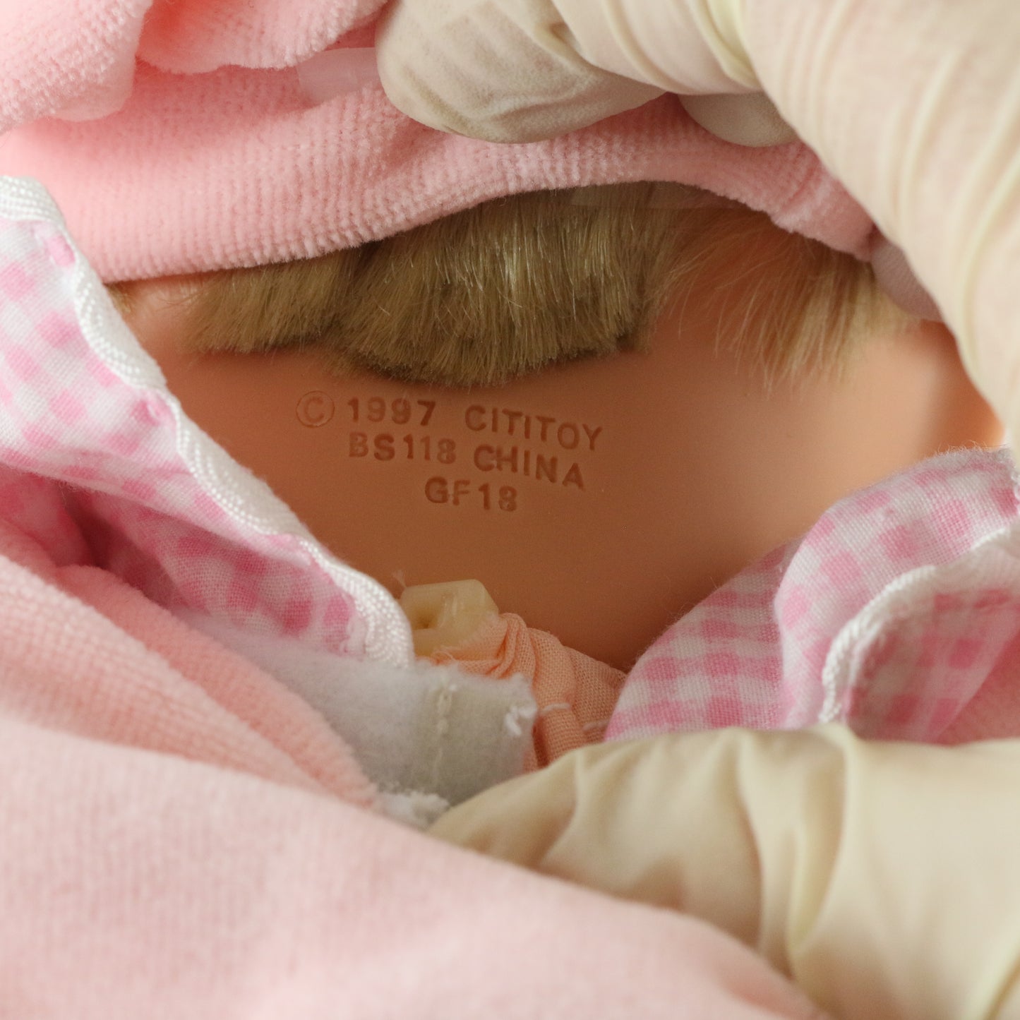 Cititoy True To Life Girl Large 18" Vinyl Doll W/ Pink Clothes & Hat