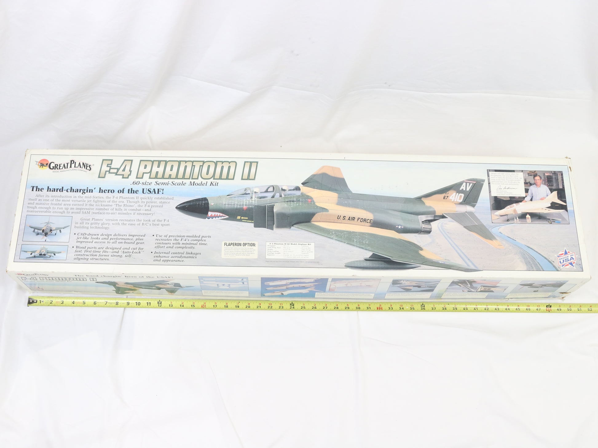 Great Planes F-4 Phantom II USA .60 Size 58.5" Wingspan Wood RC Kit