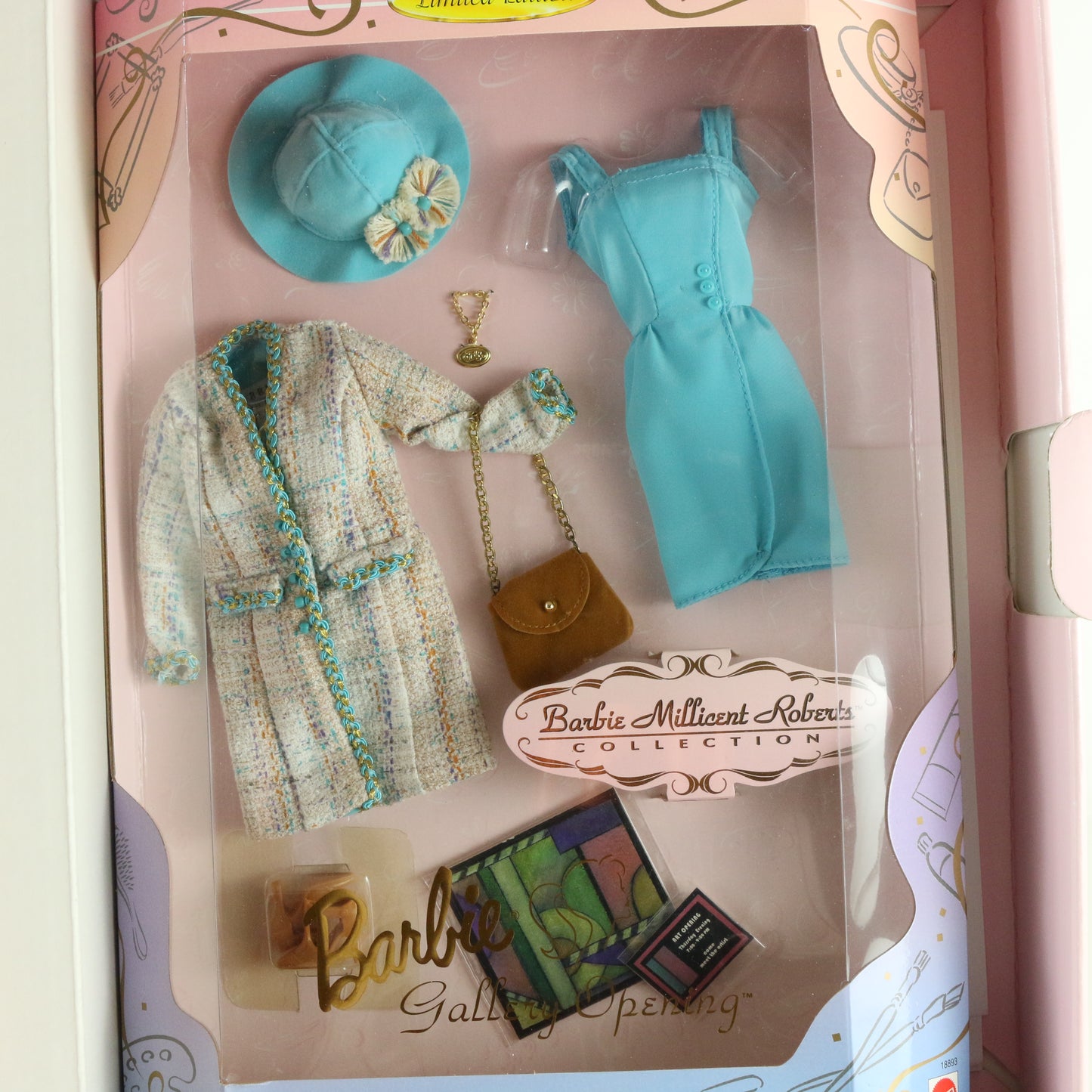 Official Barbie Collectors Club Set 2nd Ed Gallery Opening 1997 W/ Paperwork