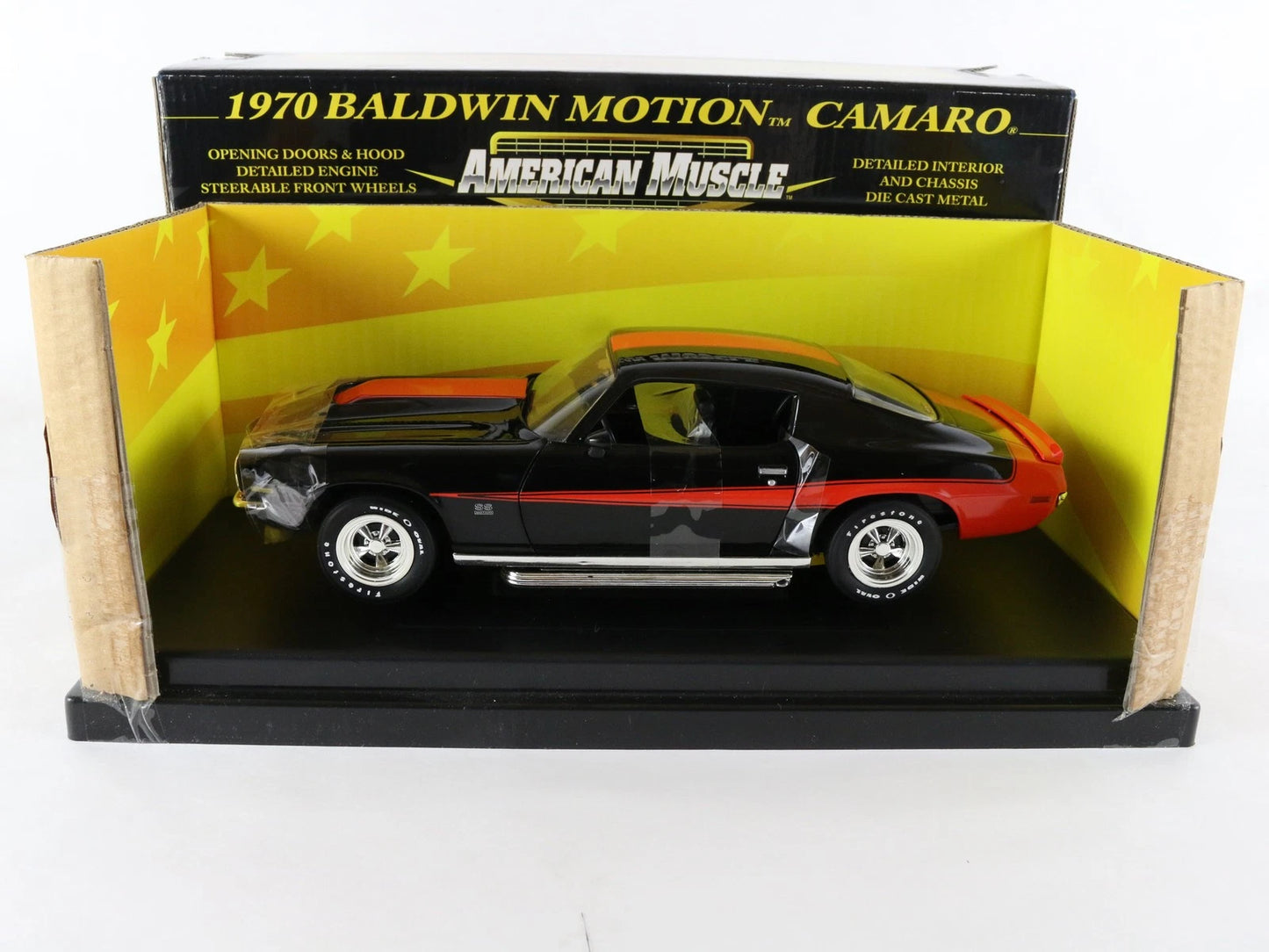 1970 Camaro Baldwin Motion Black American Muscle 10 ERTL 1:18 1 Of 2500 36524