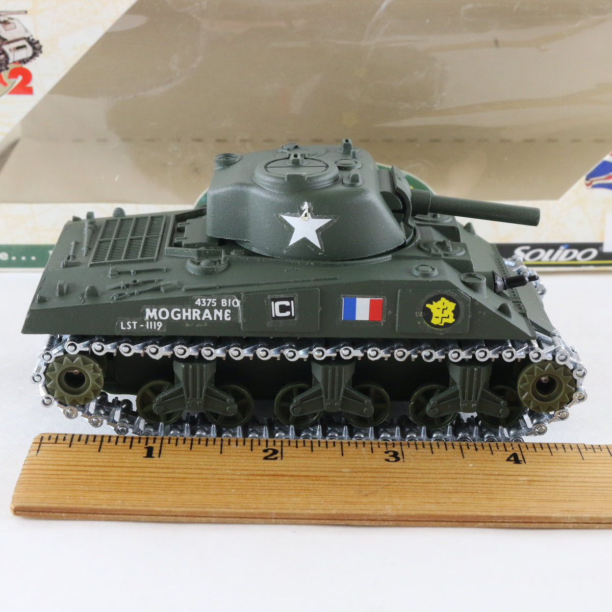 M4 Sherman Tank Famous Battles Solido 1:43 99049 Metal Military Model