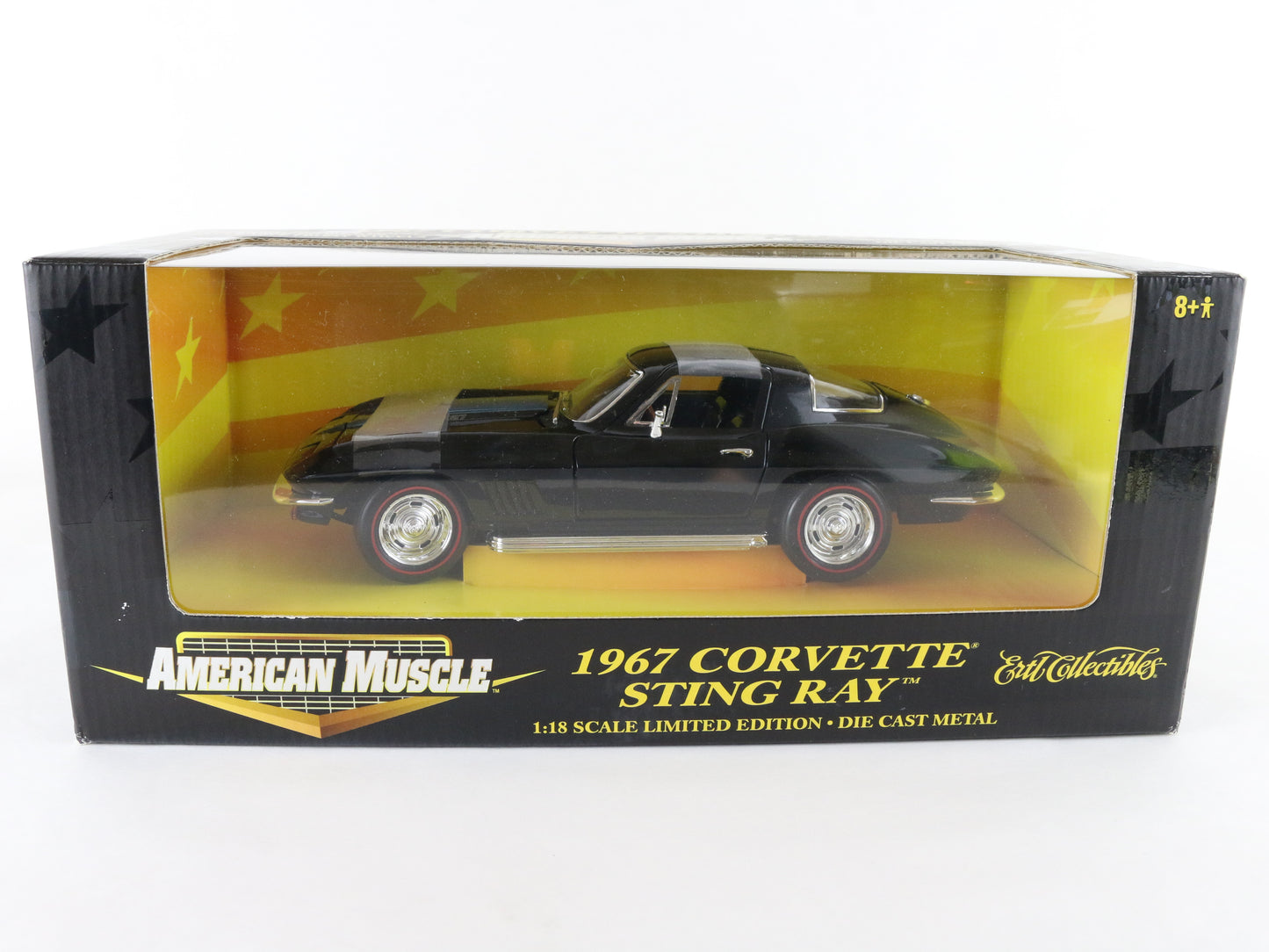 1967 Chevy Corvette Sting Ray Black Blue American Muscle ERTL 1:18 Model 32276
