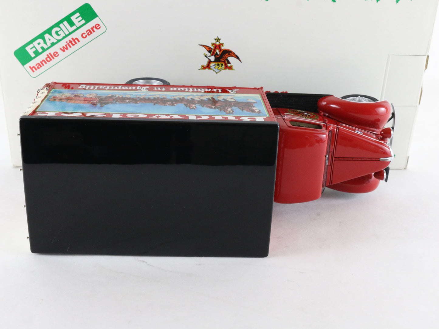 1930s Budweiser Christmas Delivery Truck Red Danbury Mint 1:24 Diecast Model