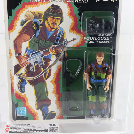 GI Joe Hasbro Footloose Slaughters Marauders 3.75" Figure CAS 70 Graded 1989