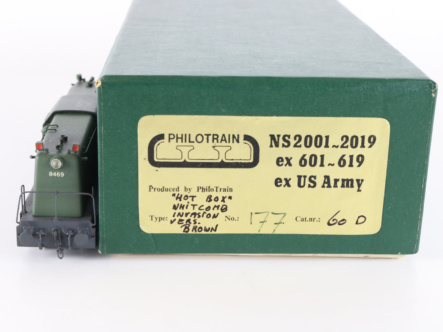 Philotrain HO Brass Ns2001-2019 608 8469 US Army Hot Box Whitcomb Invasion 177