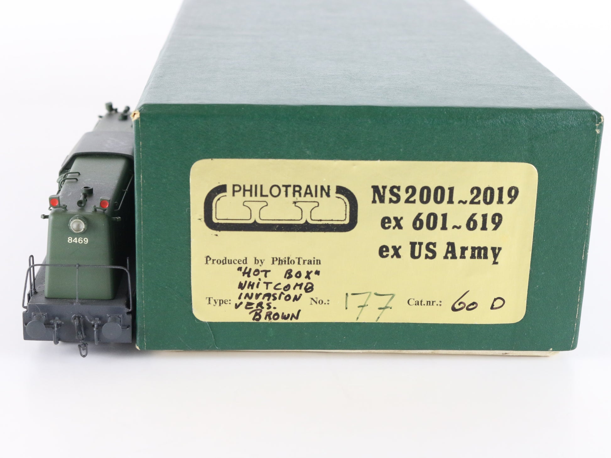 Philotrain HO Brass Ns2001-2019 608 8469 US Army Hot Box Whitcomb Invasion 177