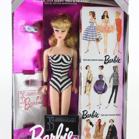 35th Anniversary Barbie 1959 Doll & Package Reproduction Mattel 11590 1993