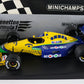 "Benetton Ford B191 1991 Minichamps model car 1:18 scale in blue and yellow"