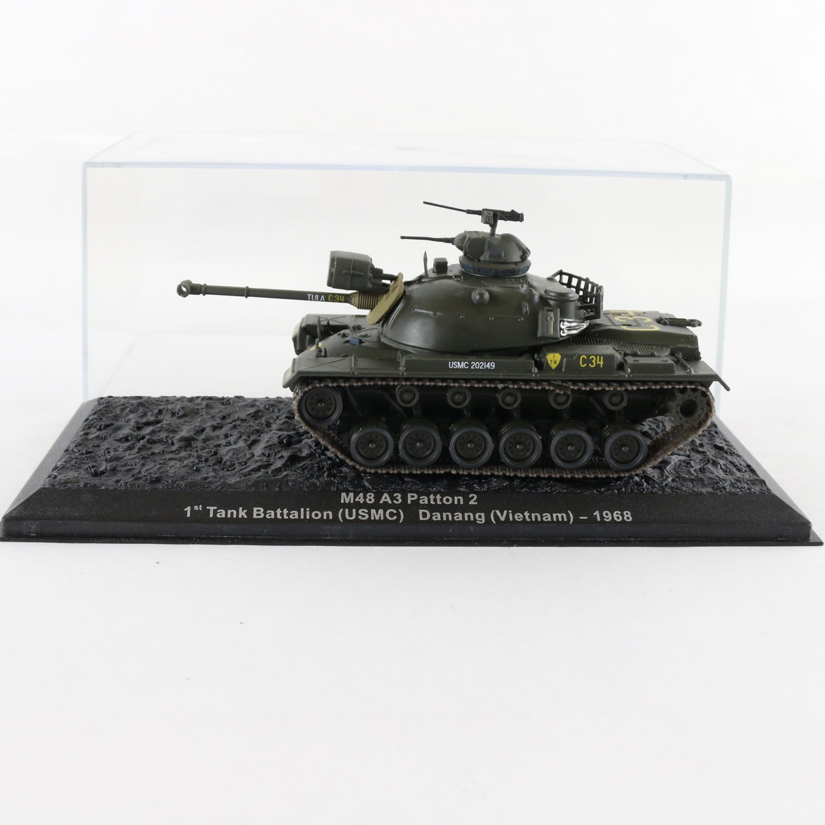 M48 A3 Patton 2 1st Tank Battalion USMC Vietnam 1968 Altaya 1:72 Metal Vehicle