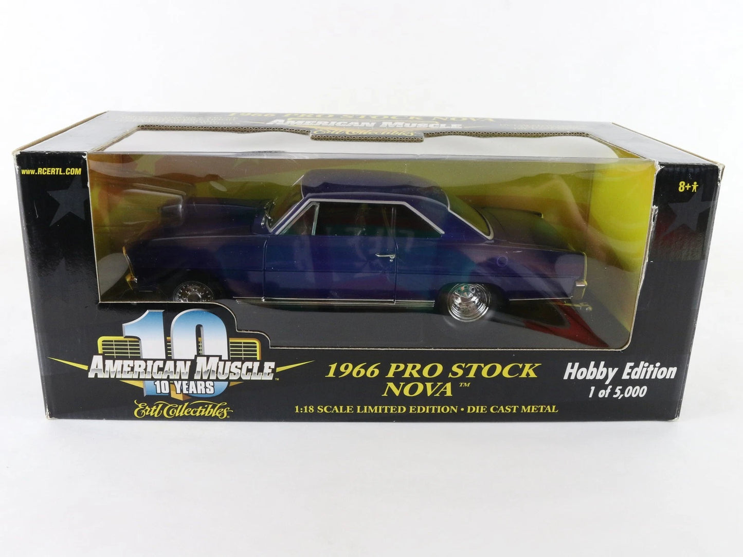 1966 Chevy Nova Pro Stock Purple American Muscle ERTL 1:18 1 Of 5000 36678