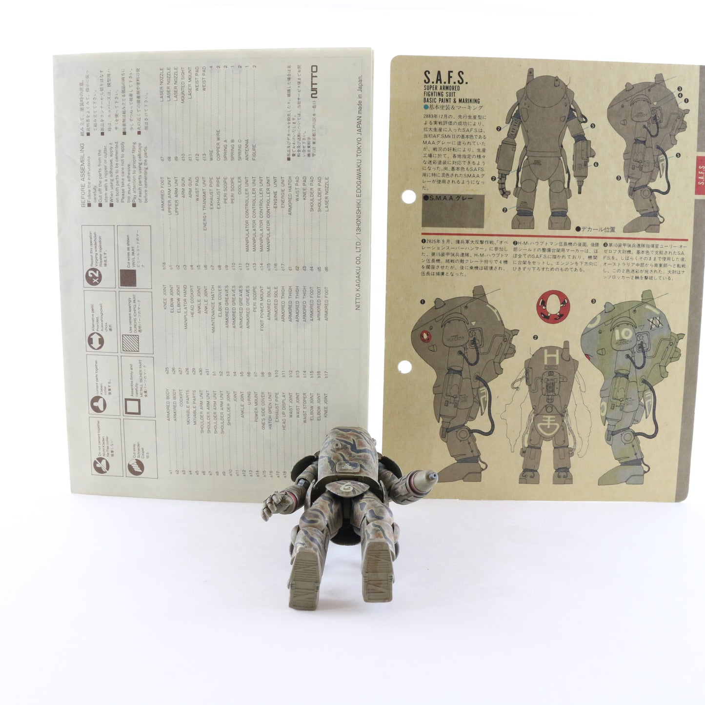 Ma.k Nitto Super Armored Fighting Suit SAFS 1/20 Built Painted Maschinen KRIEGER