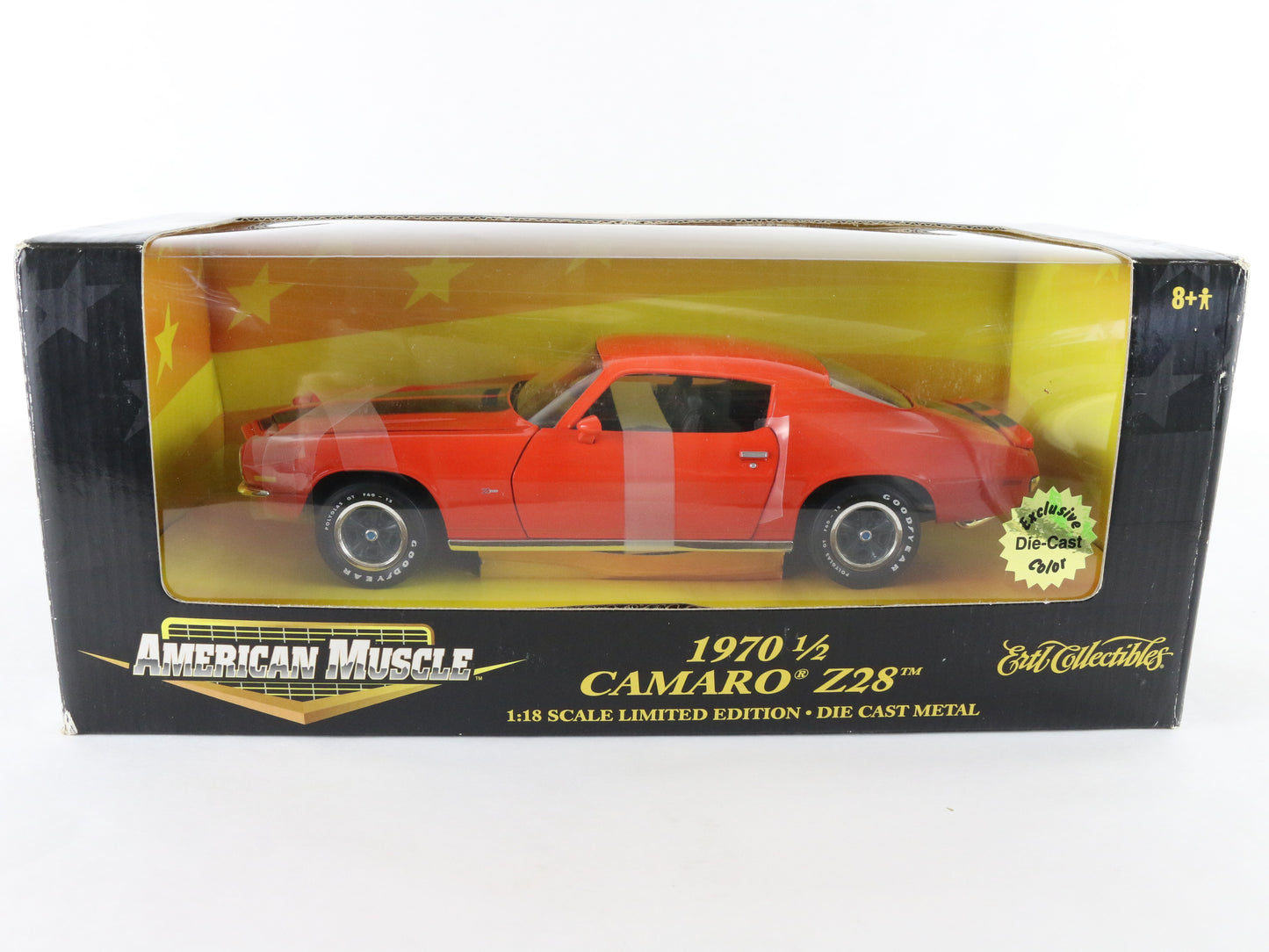 1970 1/2 Chevy Camaro Z28 Orange Black American Muscle ERTL 1:18 LE Model 32464