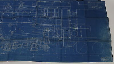 Canadian Pacific 4-6-4 Locomotive Erecting Train Blueprint J-35-l-274 1930 99.5"