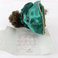 Tiny Tot Amaya Holiday Doll Marie Osmond 7" Porcelain Girl 219 W/ Green Dress