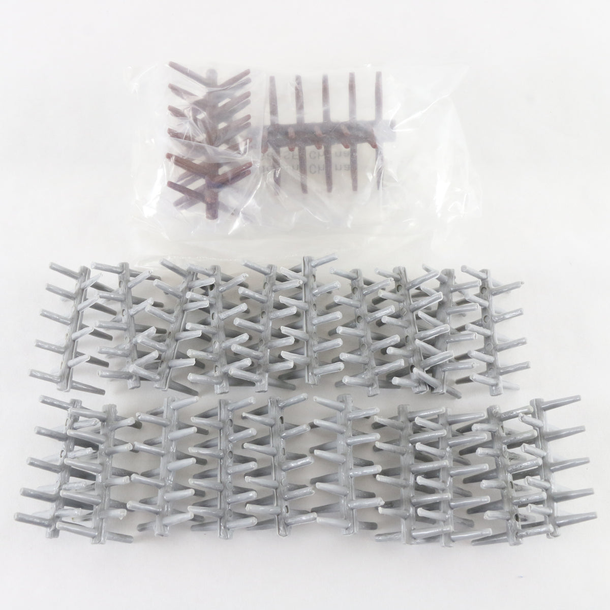 Lot Of American Civil War Plastic Barracades 2" Gray & Brown Accessories