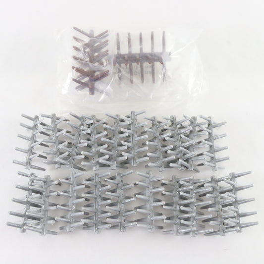 Lot Of American Civil War Plastic Barracades 2" Gray & Brown Accessories
