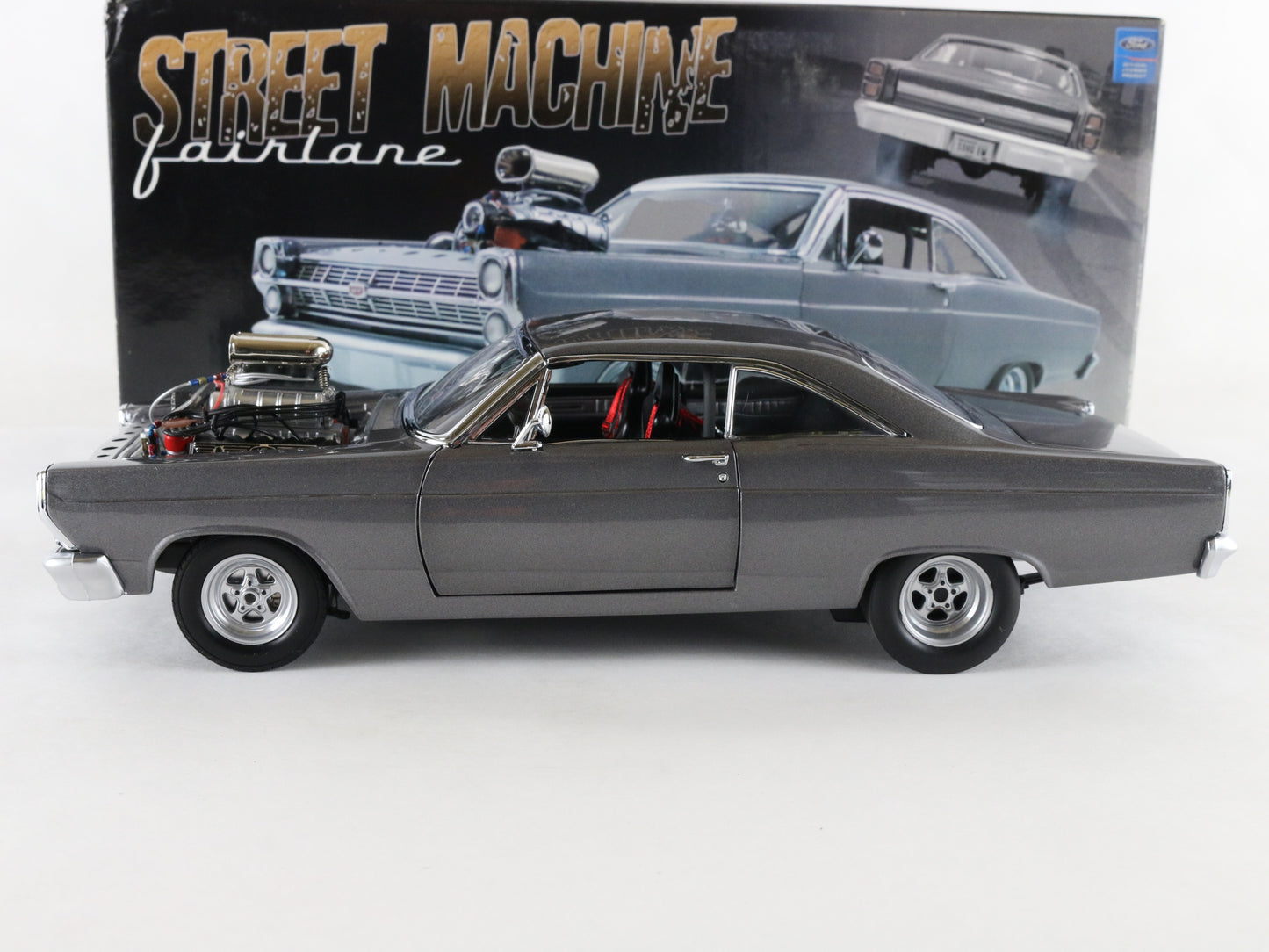 1967 Ford Fairlane Street Machine Street Fighter GMP 1:18 Gray Model G1801114
